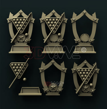 BILLIARD TROPHY 3D STL 3DWave